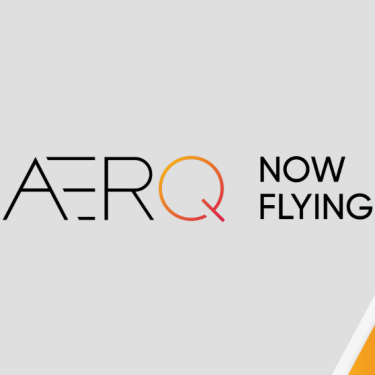 AERQ Now Flying logo